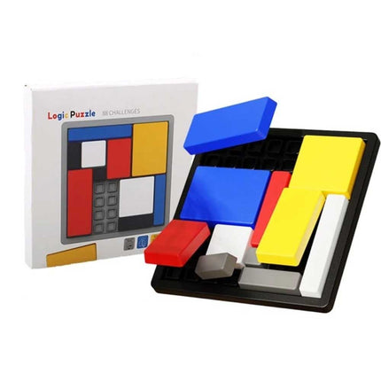 88-Challenge Logic Puzzle Brain Teaser Game for Kids & Adults (4 Difficulty Levels)