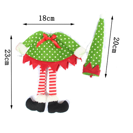 4 Pack Christmas Santa Hat Bottle Toppers, Wine Bottle Covers, Xmas Table Festive Decoration
