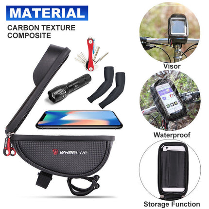 Bike Bicycle Motorcycle Handlebar Mount Holder Waterproof Case for Mobile Phone