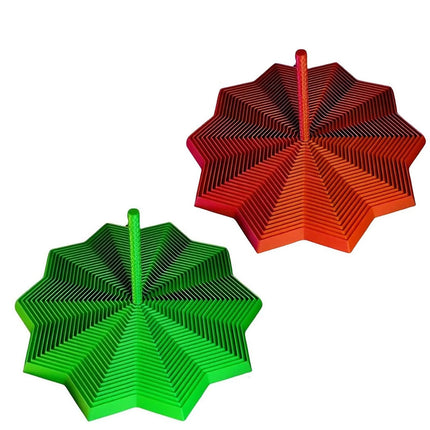 2x 3D Printed Expanded Sensory Fidget Star helps you relieve stress and focus
