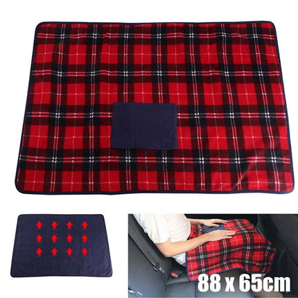 Electric Heated Throw Over Blanket, Warm Washable Fleece, Winter Warming with Switch & Timing Function