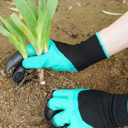 Anti-Slip Waterproof Gardening Gloves with Claws, Wear Resistant for Digging & Planting