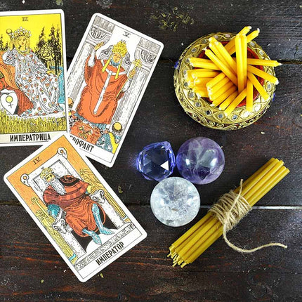 78Pcs Russian Language Tarot Cards Pocket Size Divination Oracle Card Deck
