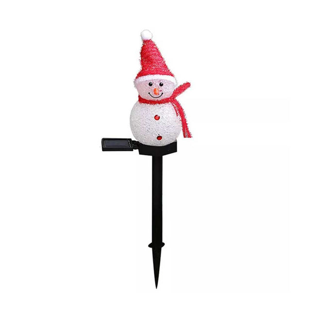 Solar Powered LED Snowman Light Decors Outdoor Garden/Yard Stake Lamp Christmas