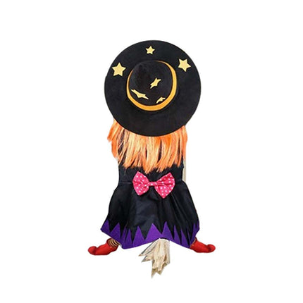 Crashing Witch Hanging Ornaments Scary Halloween Party Decoration Props Supplies