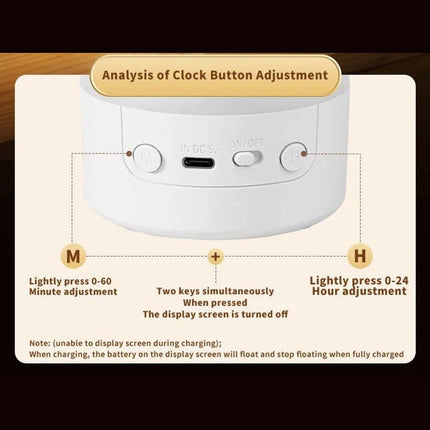 LED Touch Control Night Light with Remote & Digital Time Display - Modern Bedside Lamp for Bedroom