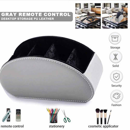 TV Remote Control Holder Table Storage Box 5 Grid Desktop Tidy Organizer Case