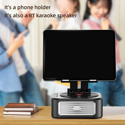 Adjustable Phone & Tablet Stand with Built-in Bluetooth Speaker