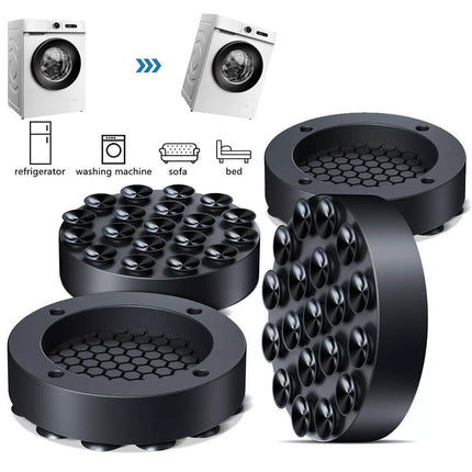4Pcs Washing Machine Support Mat Anti-Vibration Leg Stopper Foot Pad Feet Pads