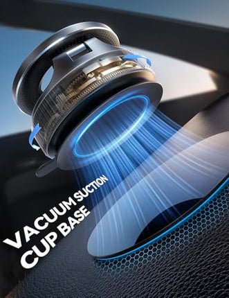 Magnetic Suction Cup Car Phone Mount 360° Adjustable for Smartphones