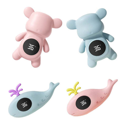 Infant Bath Tub Water Temperature Tester Cute Animal Shape LCD Thermometer Toy