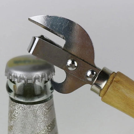Stainless Steel Traditional Can Opener - Classic Stab-Type Tool for Opening Cans