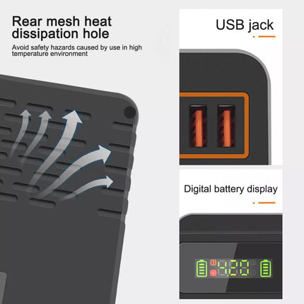 LCD Smart Battery Charger For AAA AA 9V Ni-MH Ni-CD Rechargeable Batteries