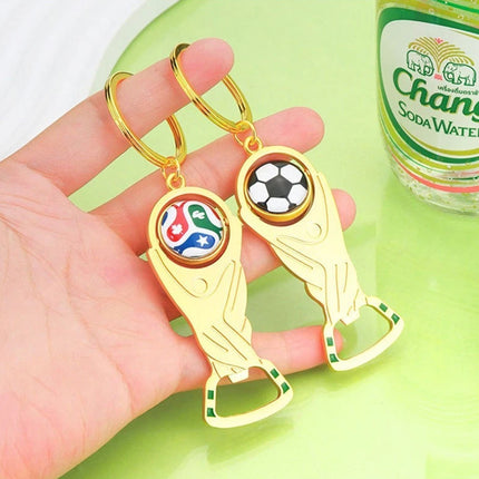 2PCS Mini 2026 FIFA World Cup Keychain Football Pendant Bottle Opener for Football Fans