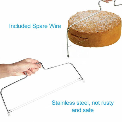 Adjustable 304 Stainless Steel Slicer for Bread, Toast & Cakes