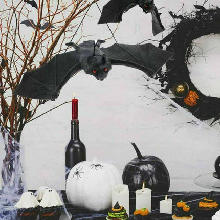 24CM Halloween Hanging Bat Decorations Party Ornament Trick Joke Gag Pendant