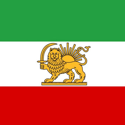 Historic Iran Lion and Sun Flag 90x150cm Persia Traditional Iranian Flag