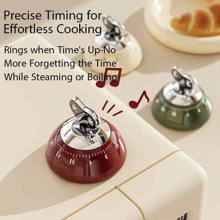 Mechanical Kitchen Timer, Manual Magnetic 60 Minute Countdown Timer