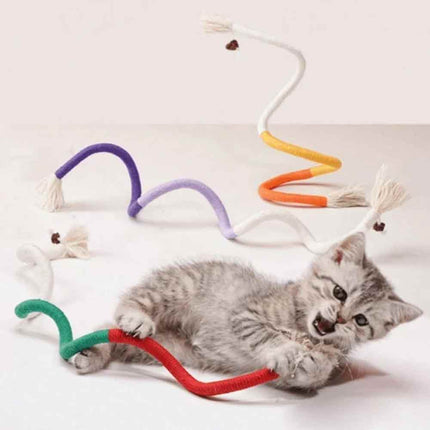 Cat Rope Chew Toy Catnip Plush Interactive Teeth Cleaning Kitten Play Toy