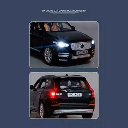 1:32 For Volvo XC90 Alloy Diecast Car Model Toy Vehicle Pull Back Sound Light Toys