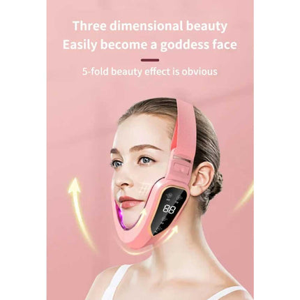 V-Face Shape Massager Skin Neck Lift Slim Double-Chin Removal LED Photon Therapy