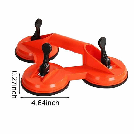 75kg Triple Suction Cup Glass Tile Lifter, Multi Purpose Vacuum Sucker Puller Tool