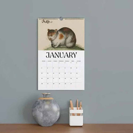 2025 Ugly Medieval Cats Calendar: Strange Medieval Wall Decor Calendar