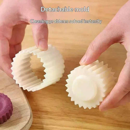 2 Pack 2‑in‑1 Double‑Ended Double‑Sided Pastry Mold, Handmade DIY Baking Mould for Pastry Making