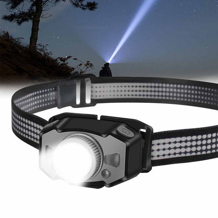 90000LM Sensor LED Headlamp Head Torch Rechargeable Zoom Headlight Light Lamp