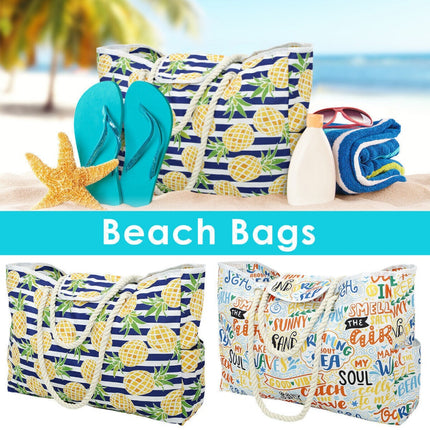 "Beach Waterproof Bags for Women Tote Bag Extra Large with Zip for Travel Swim
"