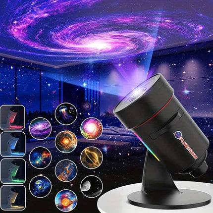 Galaxy Planetarium Projector Night Light, Starry Sky Projection Lamp for Bedroom, Suitable for Babies, Kids & Adults