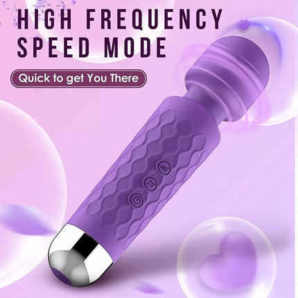 Rechargeable Clit Vibrator 20 Speeds Massage Wand Sex Toys for Women Masturbator