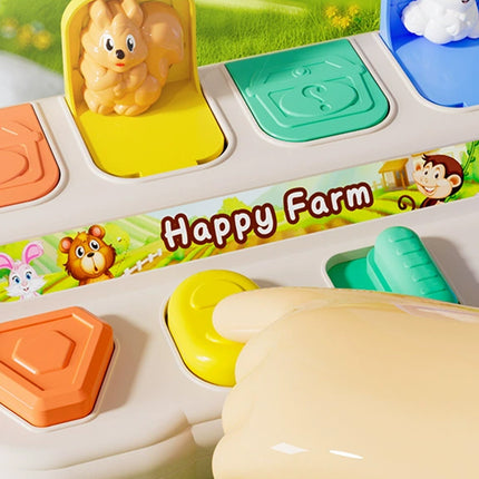 Interactive Farm Animal Pop-Up Surprise Sensory Toy, Cause & Effect Cognitive Manipulation Leisure Toy