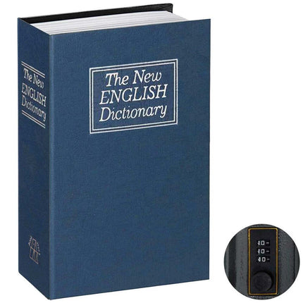 18cm Combination Lock Book Safe Hidden Secret Storage Box