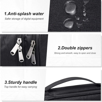 Travel Cable Organizer Bag Electronic Accessories USB Drive Storage Case Charger
