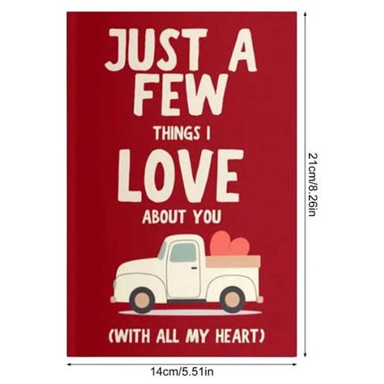 Just A Few Things I Love About You With All My Heart: A Fill-In-the-Blanks Love GiftBook