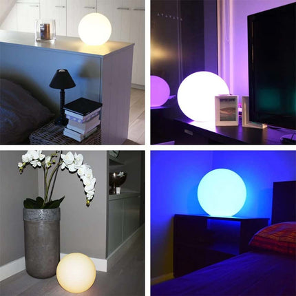 16 Color RGB LED Globe Orb Light 15CM - Remote Control Kids Night Light & Mood Lamp
