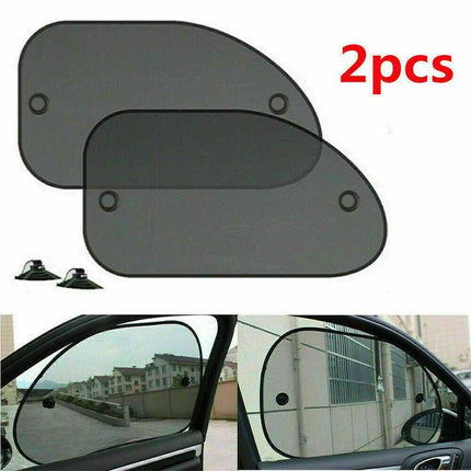 2Pcs Car Sun Shade Cover, Mesh UV Protection for Front Rear Windows