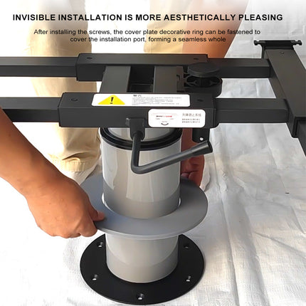 Adjustable Height Lift Boat RV Table Leg - 360° Rotating Swivel Pedestal, Sturdy Design for Caravan, Camper & Boat Indoor Use
