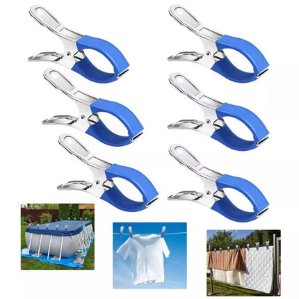 6Pcs 12CM Stainless Steel Pool Cover Clamps