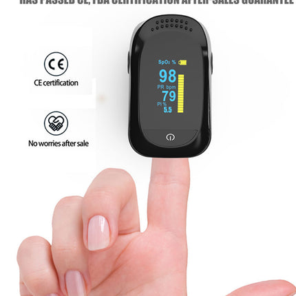 Professional Finger Pulse Oximeter Blood Oxygen Saturation Heart Rate Monitor