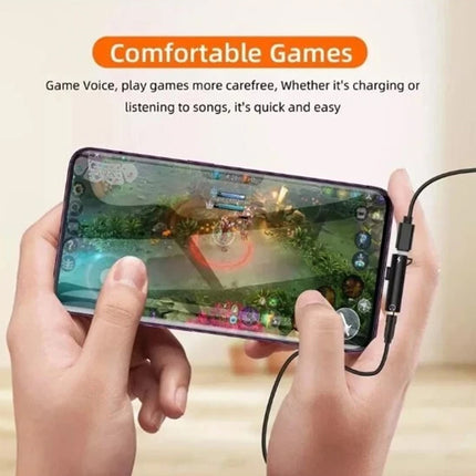 2inlAdapter splitter Audio Charger Headphone Aux3.5mm iPhone 14 13 12 11X Pro