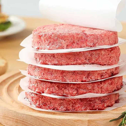 100 Pcs Non-Stick Wax Discs 12cm Round Hamburger Patty Wax Papers
