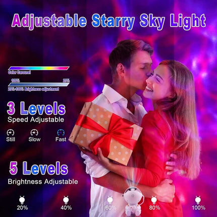 LED Astronaut & STAR Projector Light USB Starry Night Light Bedside Table Lamps