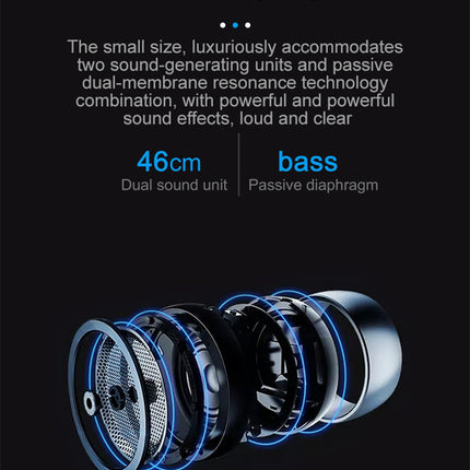 Portable Mini Bluetooth Speaker, Wireless Outdoor Speaker with USB & TF Card Support