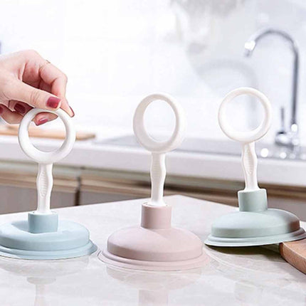 Mini Drain Plunger, Compact Sink Toilet Unblocker Tool for Bathroom Kitchen