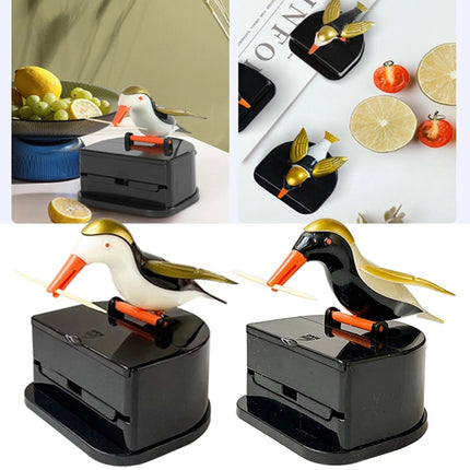Toothpick Holder Dispenser Cute Bird Intelligent Automatic Toothpick Box Home