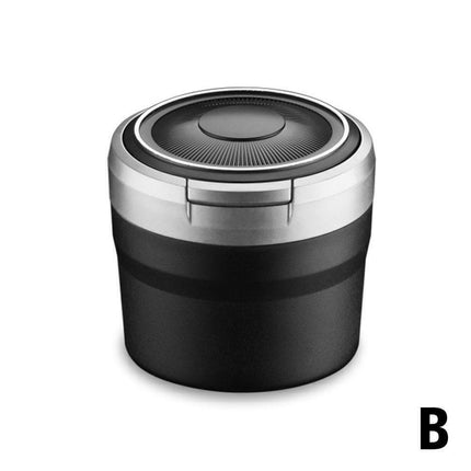 Auto Car Ashtray Cigarette Cup Ash Holder LED Lid Self Extinguishing Ash Tray