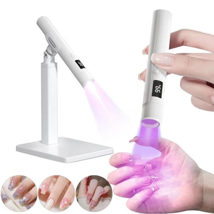Mini UV LED Nail Lamp Portable Polish Curing Gel Dryer Light With