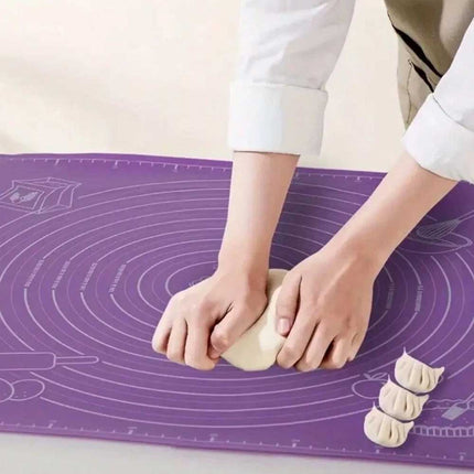 Large Silicone Baking Mat – Non-Stick Pastry Mat for Kneading, Rolling Dough & Fondant Cake Making